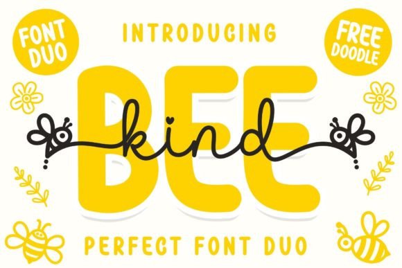 Bee Kind Duo Font - Featured Image