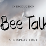 Bee Talk Font - Featured Image