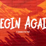 Begin Again Font - Featured Image