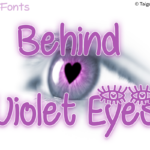 Behind Violet Eyes Font - Featured Image