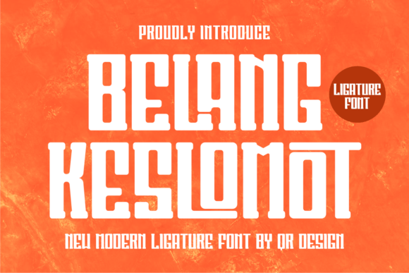 Belang Keslomot Font - Featured Image