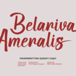 Belariva Ameralis Font - Featured Image