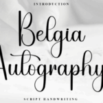 Belgia Autography Font - Featured Image