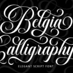 Belgia Calligraphy Font - Featured Image