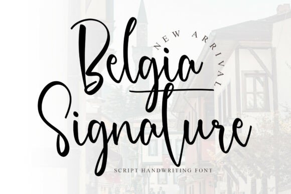Belgia Signature Font - Featured Image