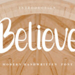 Believe Font - Featured Image