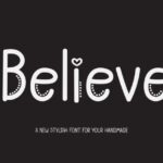Believe Font - Featured Image