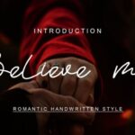 Believe Me Font - Featured Image