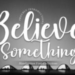 Believe Something Font - Featured Image