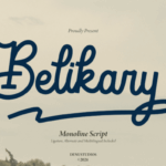 Belikary Font - Featured Image