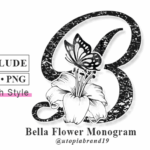 Bella Flower Monogram Font - Featured Image