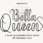 Bella Queen Outline Font - Featured Image