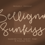 Belligna Sunkiss Font - Featured Image