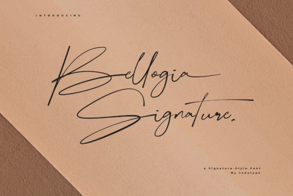 Bellogia Signature Font - Featured Image