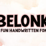 Belonk Font - Featured Image