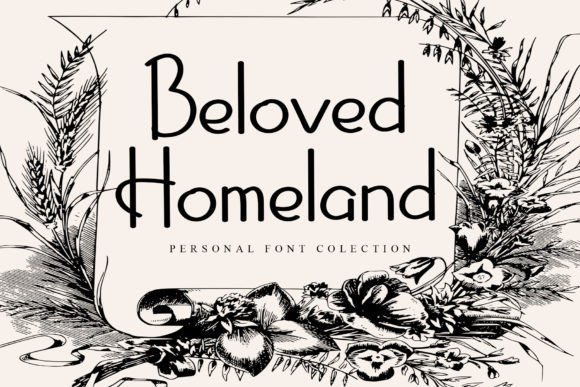 Beloved Homeland Font - Featured Image