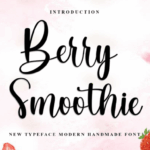 Berry Smoothie Font - Featured Image