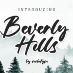 Beverly Hills Font - Featured Image