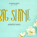 Big Shine Font - Featured Image