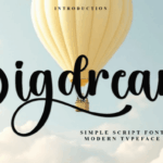 Bigdream Font - Featured Image