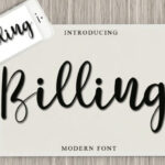 Billing Font - Featured Image