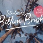 Billion Brush Font - Featured Image