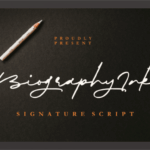 Biography Ink Font - Featured Image
