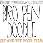 Biro Pen Doodle Font - Featured Image