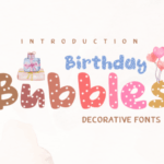 Birthday Bubbles Font - Featured Image