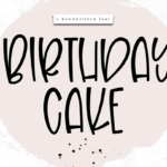 Birthday Cake Font - Featured Image