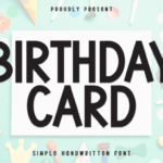 Birthday Card Font - Featured Image