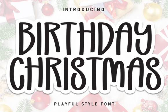 Birthday Christmas Font - Featured Image