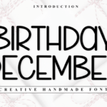 Birthday December Font - Featured Image