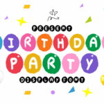 Birthday Party Font - Featured Image