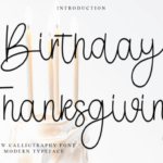 Birthday Thanksgiving Font - Featured Image