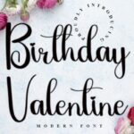 Birthday Valentine Font - Featured Image