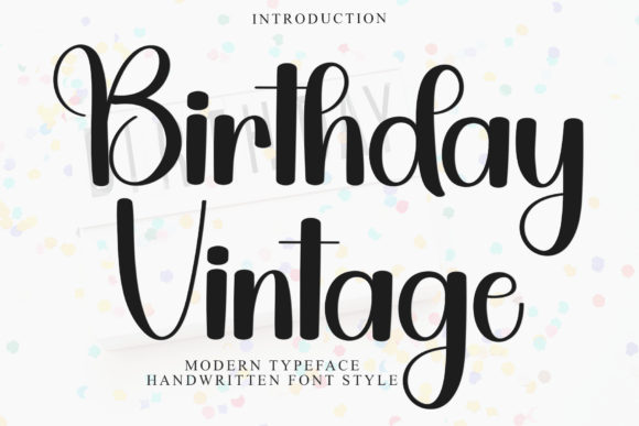 Birthday Vintage Font - Featured Image
