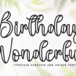 Birthday Wonderful Font - Featured Image