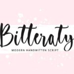 Bitteraty Font - Featured Image