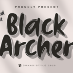 Black Archer Font - Featured Image