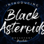 Black Asteroids Font - Featured Image