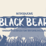 Black Bear Font - Featured Image