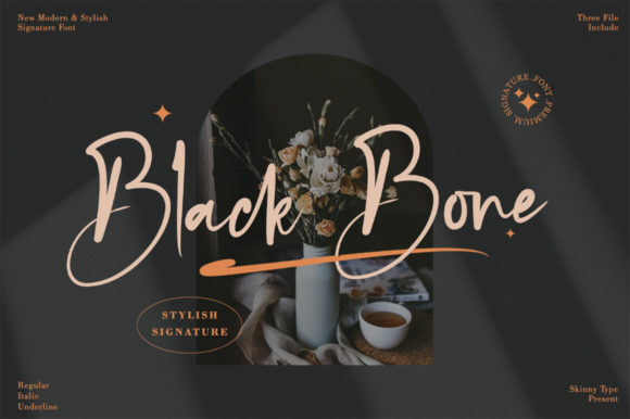 Black Bone Font - Featured Image