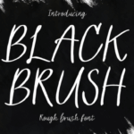 Black Brush Font - Featured Image