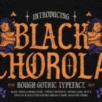 Black Chorola Font - Featured Image