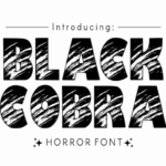 Black Cobra Font - Featured Image