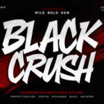 Black Crush Font - Featured Image
