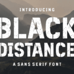 Black Distance Font - Featured Image