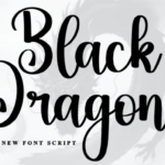 Black Dragon Font - Featured Image