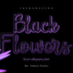 Black Flowers Font - Featured Image